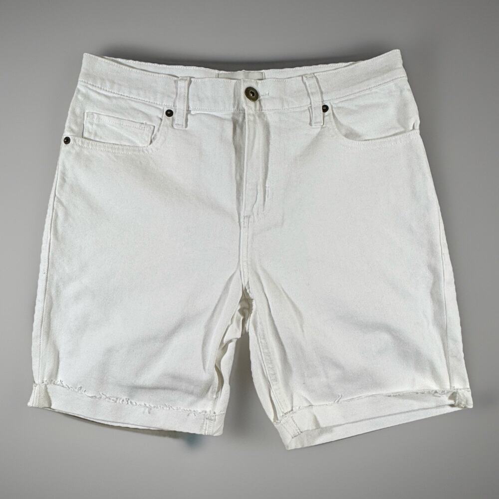 Sun + Stone Men’s White Cotton Blend Shorts Size 32
